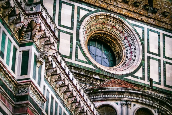 Exterior Gótico Del Duomo Florencia Italia — Foto de Stock