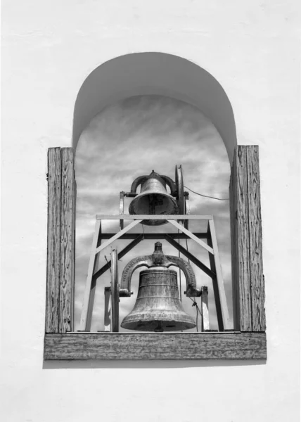 Bells Spanish Mission Bell Tower Texas — Stock Photo, Image