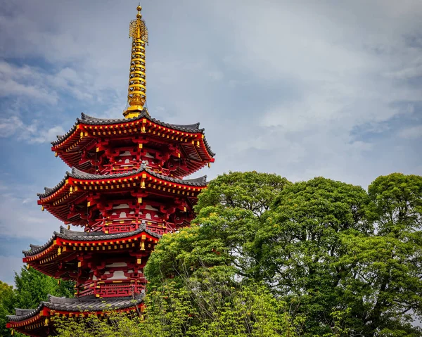 Hiramanji Pagoda Chrámu Daishi Kawasaki Japonsko — Stock fotografie