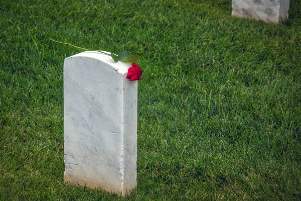 Day Memorial Day 2016 Southern California Military Cemetery Back Grave — Stock Photo, Image