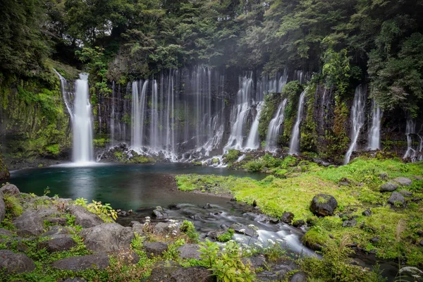 The Shiraito Falls near Fujinomiya, Japan, on the list of Japan\'s Top 100 Waterfalls.