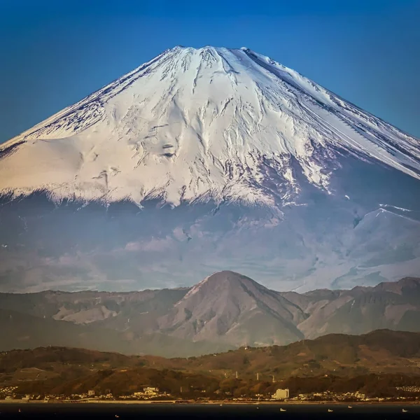 Der Berg Fuji Von Der Anderen Seite Der Sagami Bucht — Stockfoto