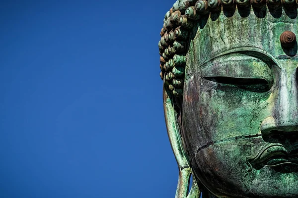 Sole Splende Sul Daibutsu Grande Buddismo Kamakura Giappone — Foto Stock