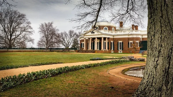 Thomas Jeffersons Monticello Poblíž Charlottesville Virginia Světovým Dědictvím Unesco Roku — Stock fotografie