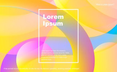 Soyut Sıvı renk kalıbı. Modern geometrik dinamik hareket tarzıyla akışkan gradyan arkaplan.