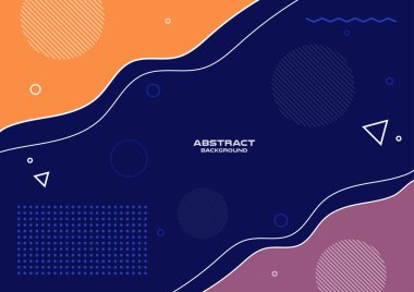Soyut serbest biçim geometrik arkaplan, Vektör ve illüstrasyon, şekil pankartı veya poster tasarımı.