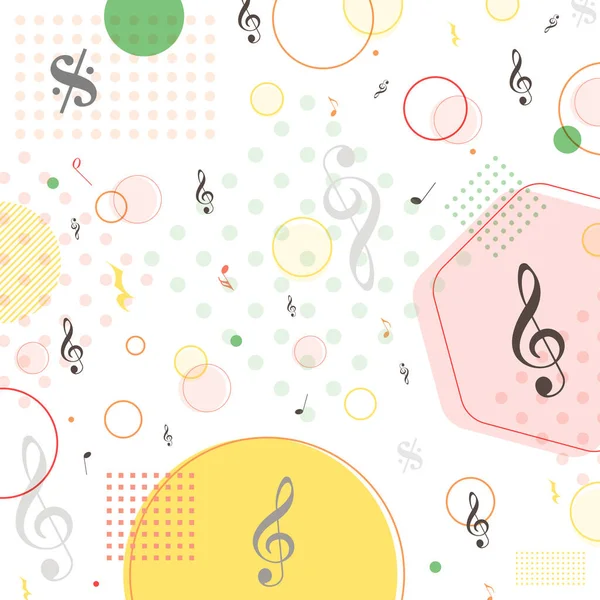 Музичний Фон Дизайн Листівок Банерів Безшовний Візерунок Музики Векторні Ілюстрації — стоковий вектор