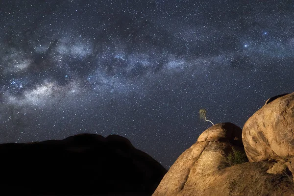 Hermoso Cielo Estrellado Sobre Cordillera — Foto de Stock
