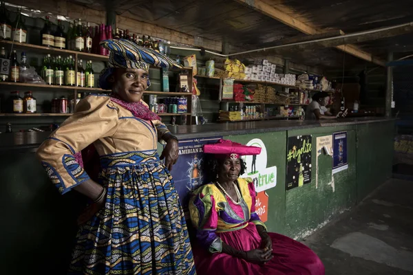 Purros Região Kunene Namíbia Maio 2018 Hererós Que Vivem Região — Fotografia de Stock