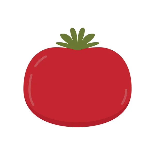 Caricatura Tomate Vector Tomate Tomate Sobre Fondo Blanco — Vector de stock