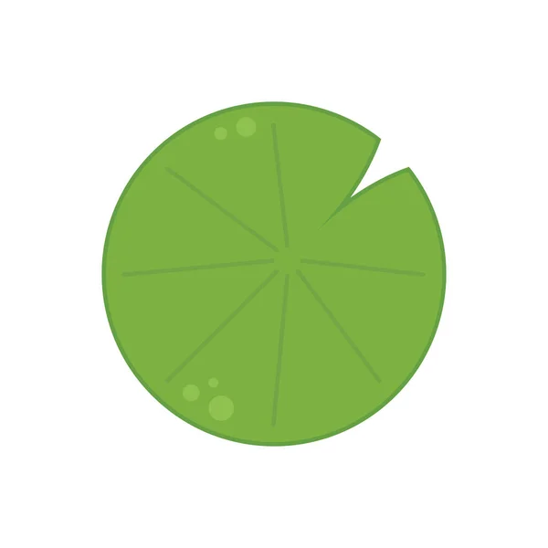 Vetor Lily Pad Lily Pad Design Logotipo — Vetor de Stock