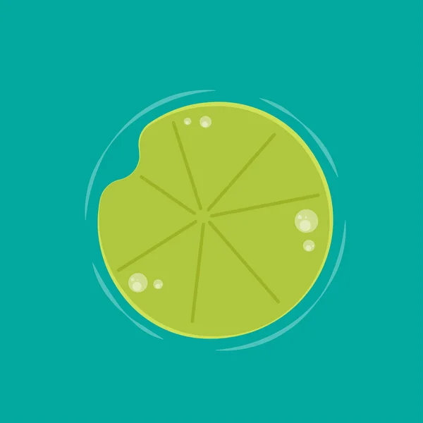 Lily Pad Vector Disegno Logo Pad Lily — Vettoriale Stock