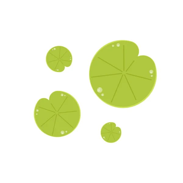 Lily Pad Vector Disegno Logo Pad Lily — Vettoriale Stock