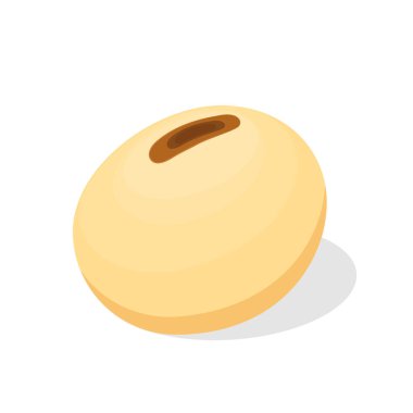 Soya fasulyesi vektörü. Beyaz arka planda soya fasulyesi. Metin için boş alan.