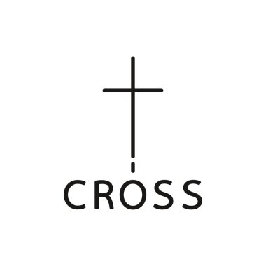 Çapraz logo tasarımı. Beyaz arkaplanda çapraz logo.