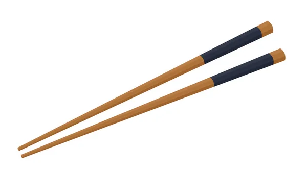 筷子矢量 筷子白色背景 文本的空白处 — 图库矢量图片