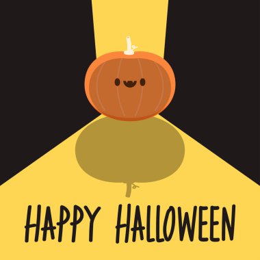 2020 Cadılar Bayramı poster tasarımı. Mutlu Cadılar Bayramı duvar kağıtları. Cadılar Bayramı balkabağı cadı şapkası takıyor.