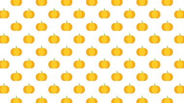 Kabak desenli duvar kağıdı. Beyaz arkaplanda balkabağı.