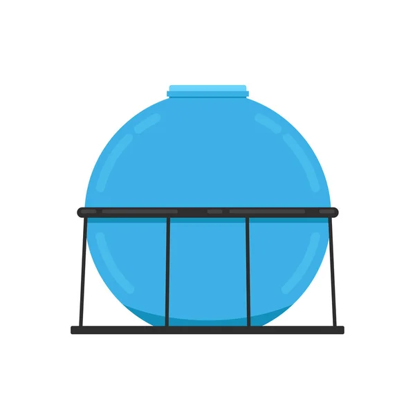 Watertank Vector Watertank Witte Achtergrond Tik Vector Slang — Stockvector