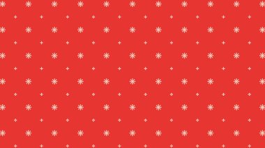 Kar tanesi desenli duvar kağıdı. Metin için boş alan. Kırmızı arkaplanda kar tanesi.