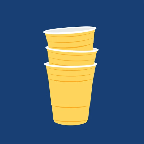 Beer Cup Vector Yellow Beer Cup Symbol Wallpaper Free Space — Stock Vector