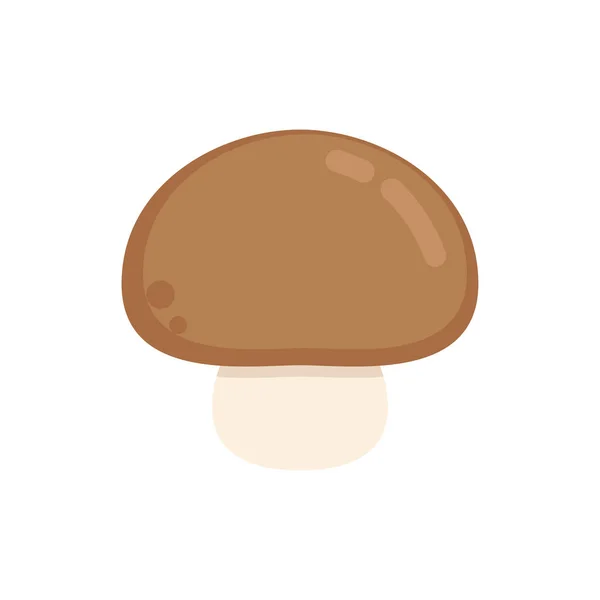 Mushroom Cartoon Vector Mushroom White Background — Stock Vector