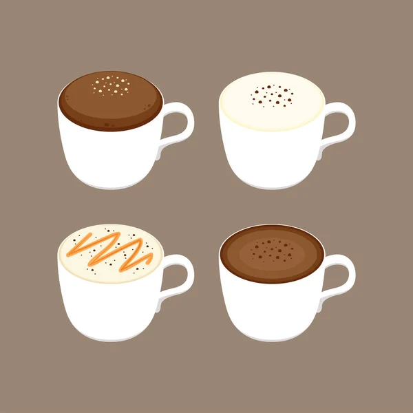 Kaffeetasse Cartoon Vektor Vorhanden Vektor Für Kaffee Menüs — Stockvektor