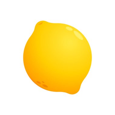 Limon karikatür vektörü. Beyaz arkaplanda limon.