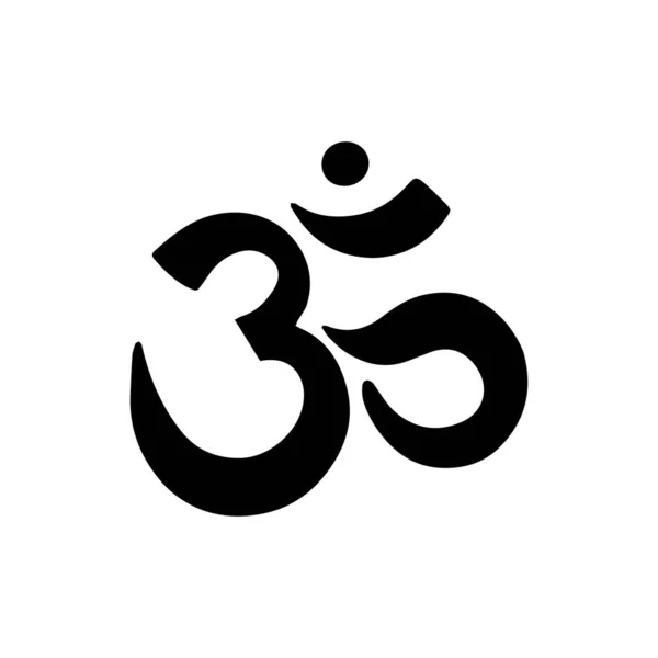 Символ Индуизма Белом Фоне — стоковый вектор