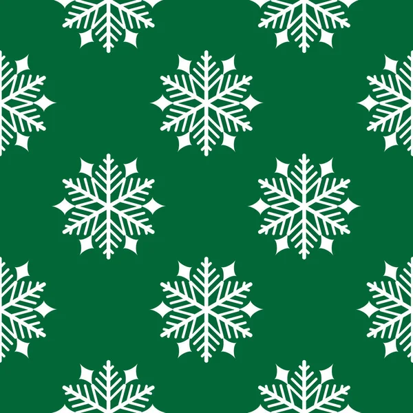 Elementi Natale Modello Senza Soluzione Continuità Con Fiocco Neve Sfondo — Vettoriale Stock