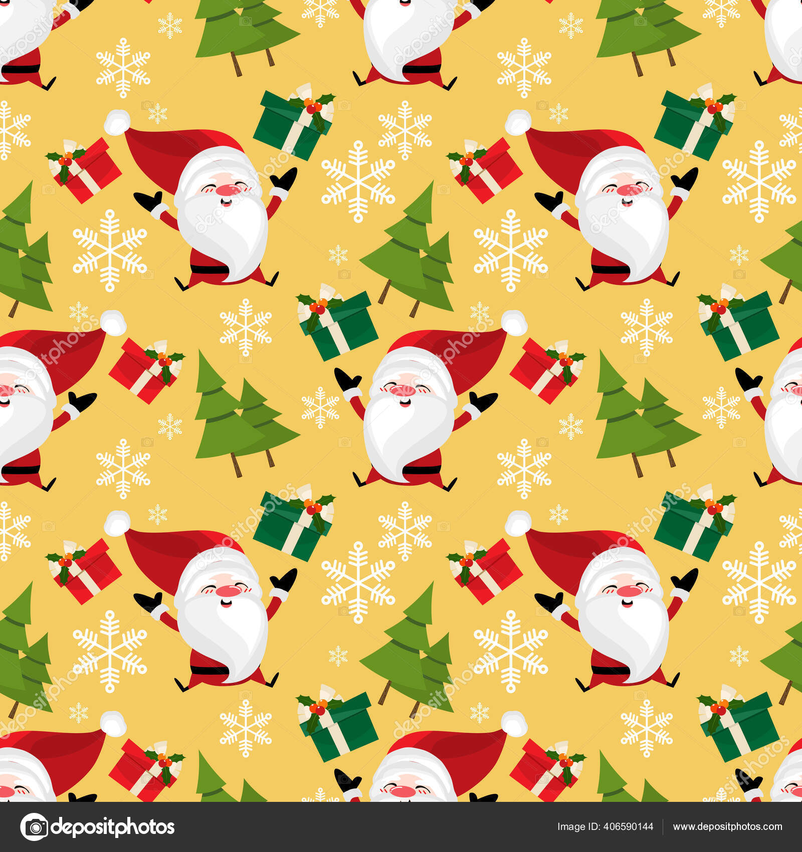 Happy Christmas Santa Claus - Wrapping Paper