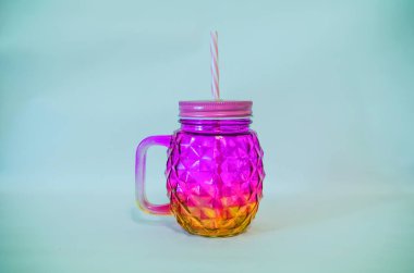 Ananaslı cam bardak, renkli ananas gibi kupa, spa