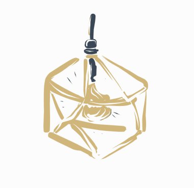 Masa lambası. Yer lambası. Avize. Ev hayatı ve konforla ilgili bir setten elde çizilmiş vektör resmi. Bir sürü ev eşyası ve mobilya var. Doodle tarzı. İzole çizimler dizisi.