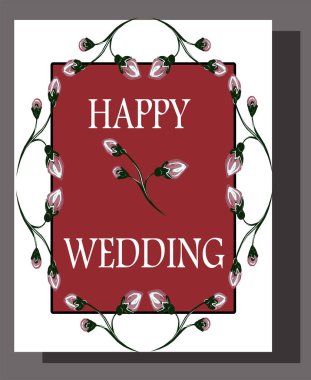  Tatil için kartvizitler ve kartvizitler, düğün davetiyeleri. Doğum günü. Burgundy, beyaz arka plan ve pembe çiçekler. Güller. Çiçek izi. Şablon. Ayrı nesneler. Değiştirebilirsin.. 