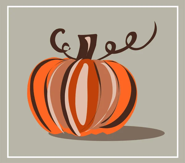 Otoño Otoño Setas Arce Roble Calabaza Rowan Una Manzana Septiembre — Vector de stock