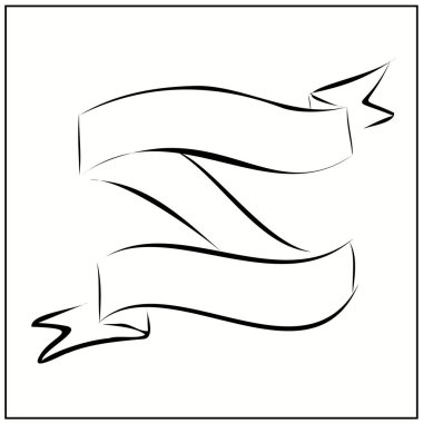 Yazıtlar için bir dizi kurdelenin elementleri. Yıldızlar. Kelimeler ve düşünceler için bulut. Eski model. Etiketler, çıkartmalar, afişler, afişler. Vektör illüstrasyonu.