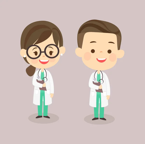 Çizgi film Şirin Doktor Vektör