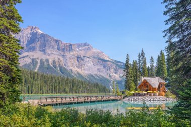 Emerald Lake, Yoho Ulusal Parkı, Canadian Rockies, British Columbia, Kanada