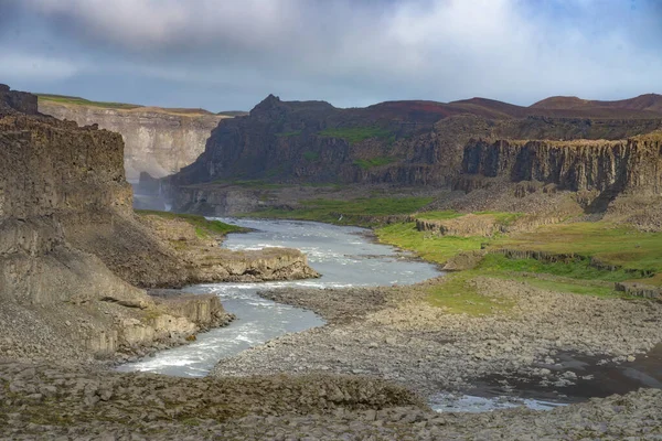 Dettifoss Canyon Jokulsargljufur Ring Road Islandia Del Norte — Foto de Stock