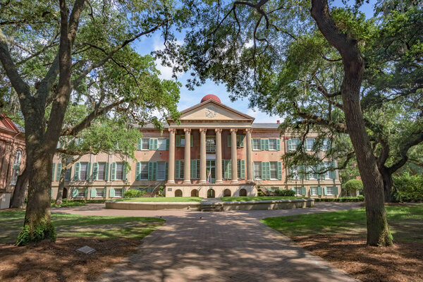 Randolph Hall, the main academic building on the College of Charleston campus.