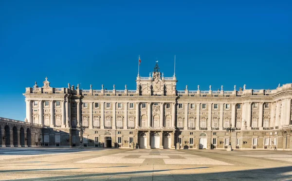 Königlicher Palast Von Madrid Palacio Real Madrid Erbaut Zwischen 1738 — Stockfoto