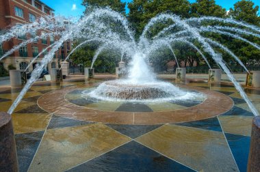Waterfront Park Cooper Nehri Charleston, Güney Carolina, ABD