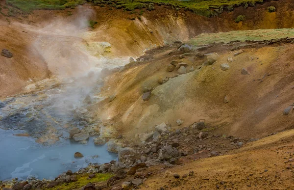 Krysuvik Geotermiskt Område Reykjanes Halvö Island — Stockfoto