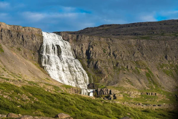 Dynjandi Vodopády Také Známý Jako Fjallfoss Série Vodopádů Westfjordech Islandu — Stock fotografie