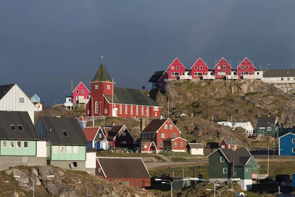 Hermoso Asentamiento Sisimiut Costa Occidental Groenlandia Sur Ilulissat —  Fotos de Stock