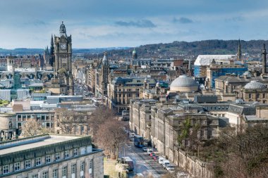 Edinburgh skyline, the capital of Scotland and its second most populous city. clipart