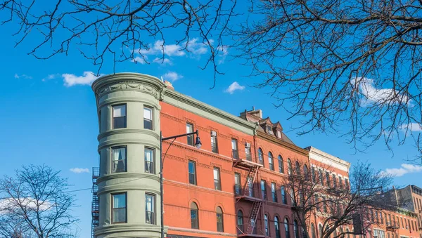 Cara Cambiante Variada Brooklyn Largo Flatbush Avenue North Nueva York — Foto de Stock