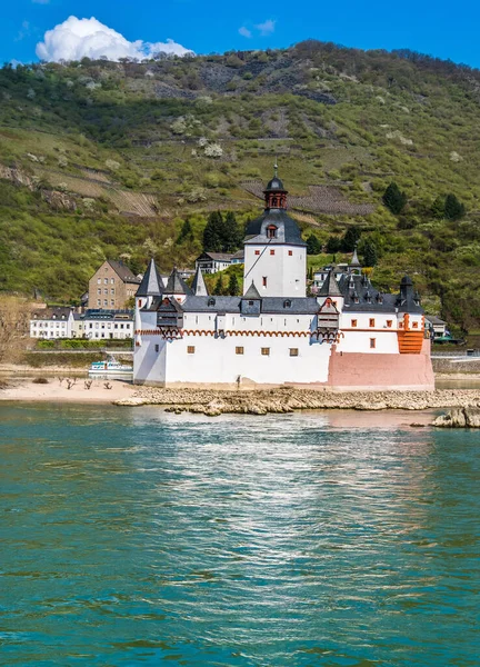 Kaub Almanya Nın Rhineland Palatinate Eyaletinde Yer Alan Bir Şehirdir — Stok fotoğraf