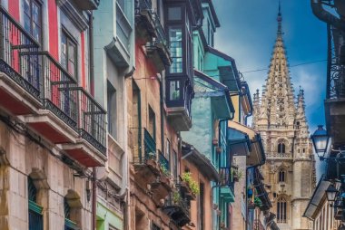 Oviedo 'nun tarihi merkezi, Asturias, Kuzey İspanya
