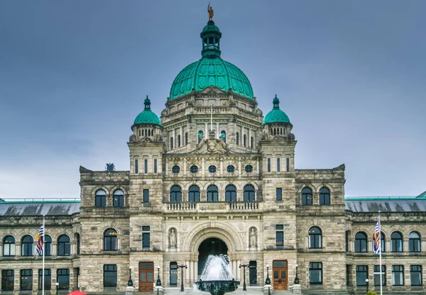 不列颠哥伦比亚省议会大楼位于加拿大不列颠哥伦比亚省温哥华市维多利亚市 不列颠哥伦比亚省立法议会所在地 — 图库照片